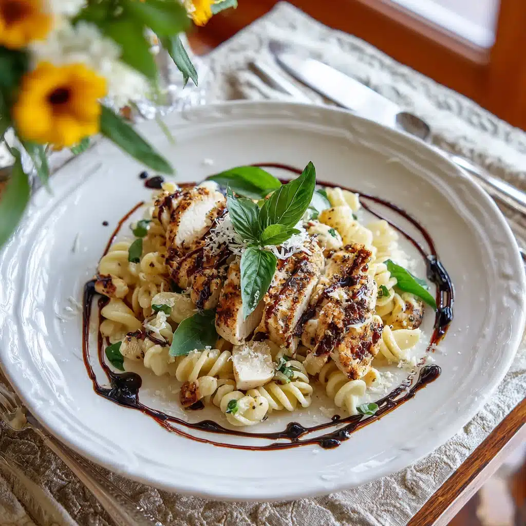 serving marry me chicken pasta salad