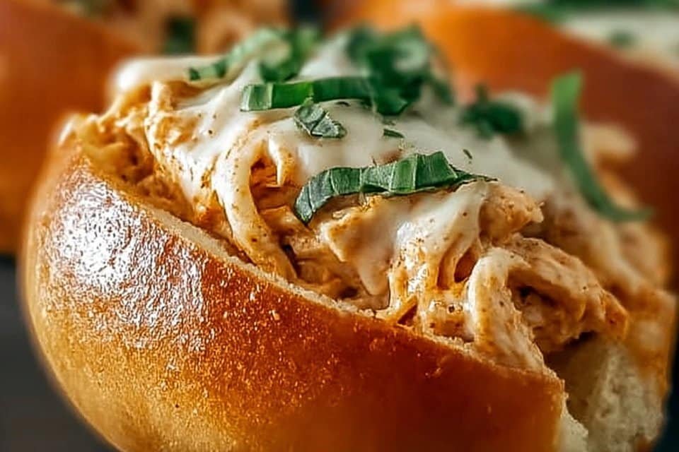 The Best Chicken Alfredo Sloppy Joes You'll Ever Make