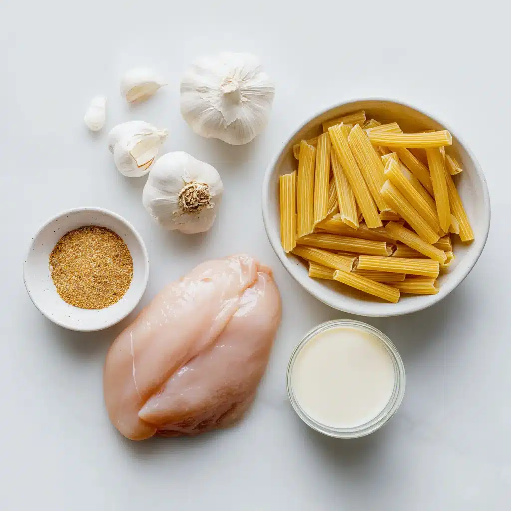 Ingredients for Creamy Cajun Chicken Pasta