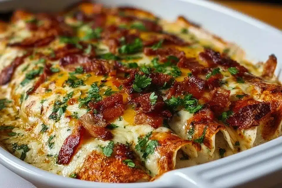 Mozzarella Chicken Bacon Breadsticks on plate
