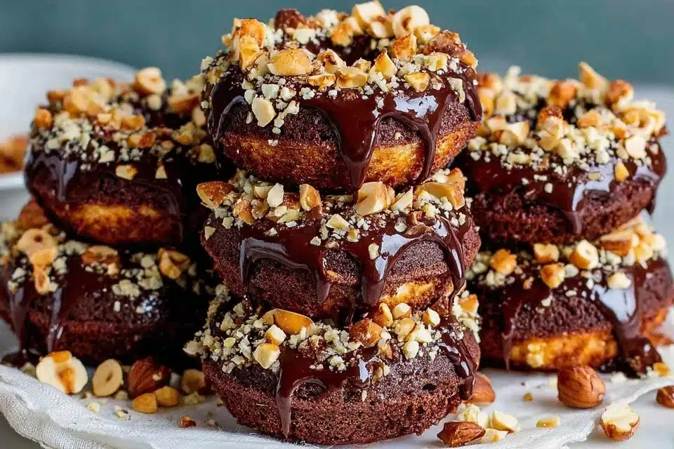 Delicious Chocolate Hazelnut Crunch Cookies with chocolate and hazelnuts