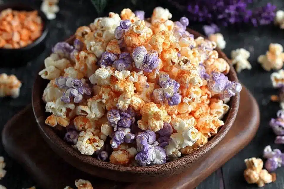 Magical Hocus Pocus Popcorn Mix for Halloween snacking
