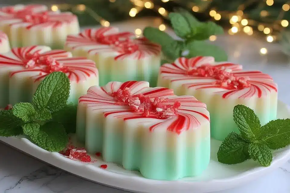 Delicious soft Christmas butter mints in festive holiday packaging