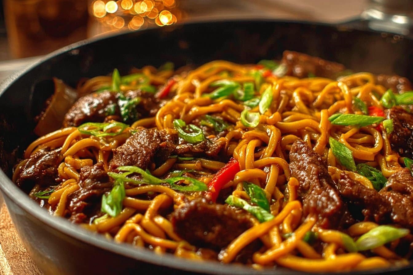 Mongolian Beef Noodles