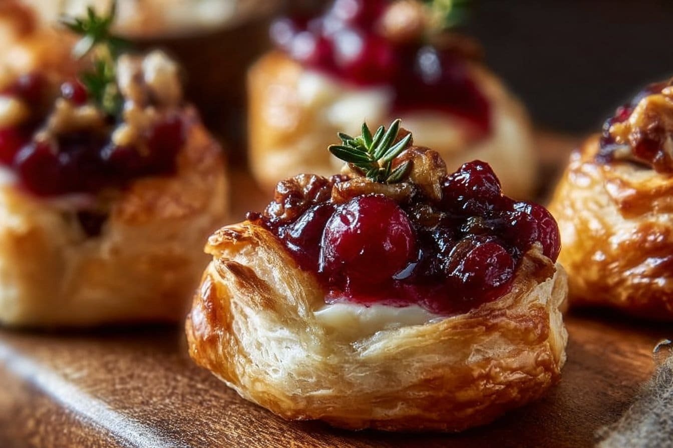 Baked Cranberry Brie Bites
