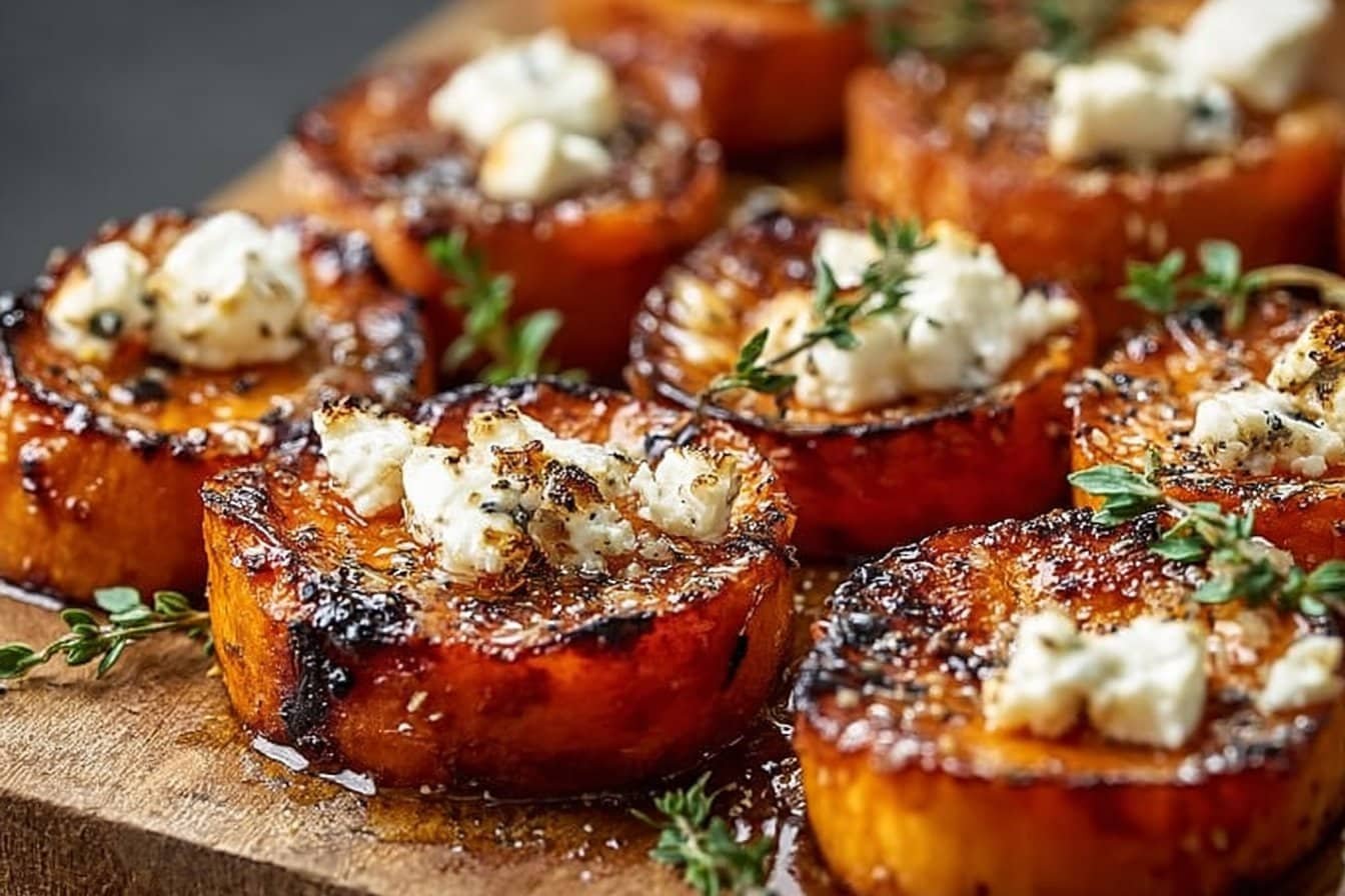 Mouthwatering Honey Feta Sweet Potato Rounds
