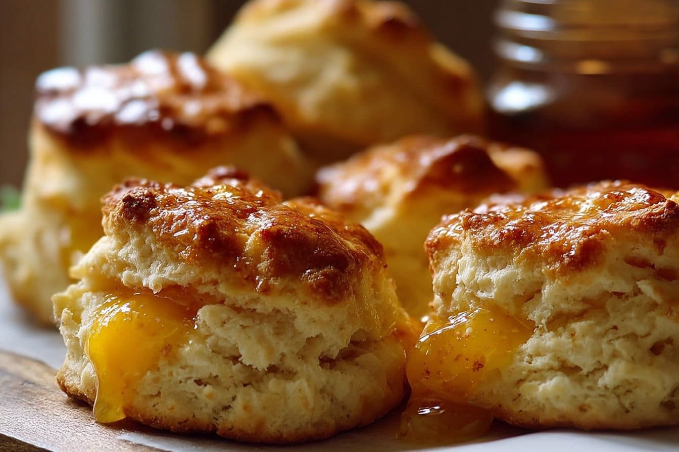 Peach Butter Swim Biscuits