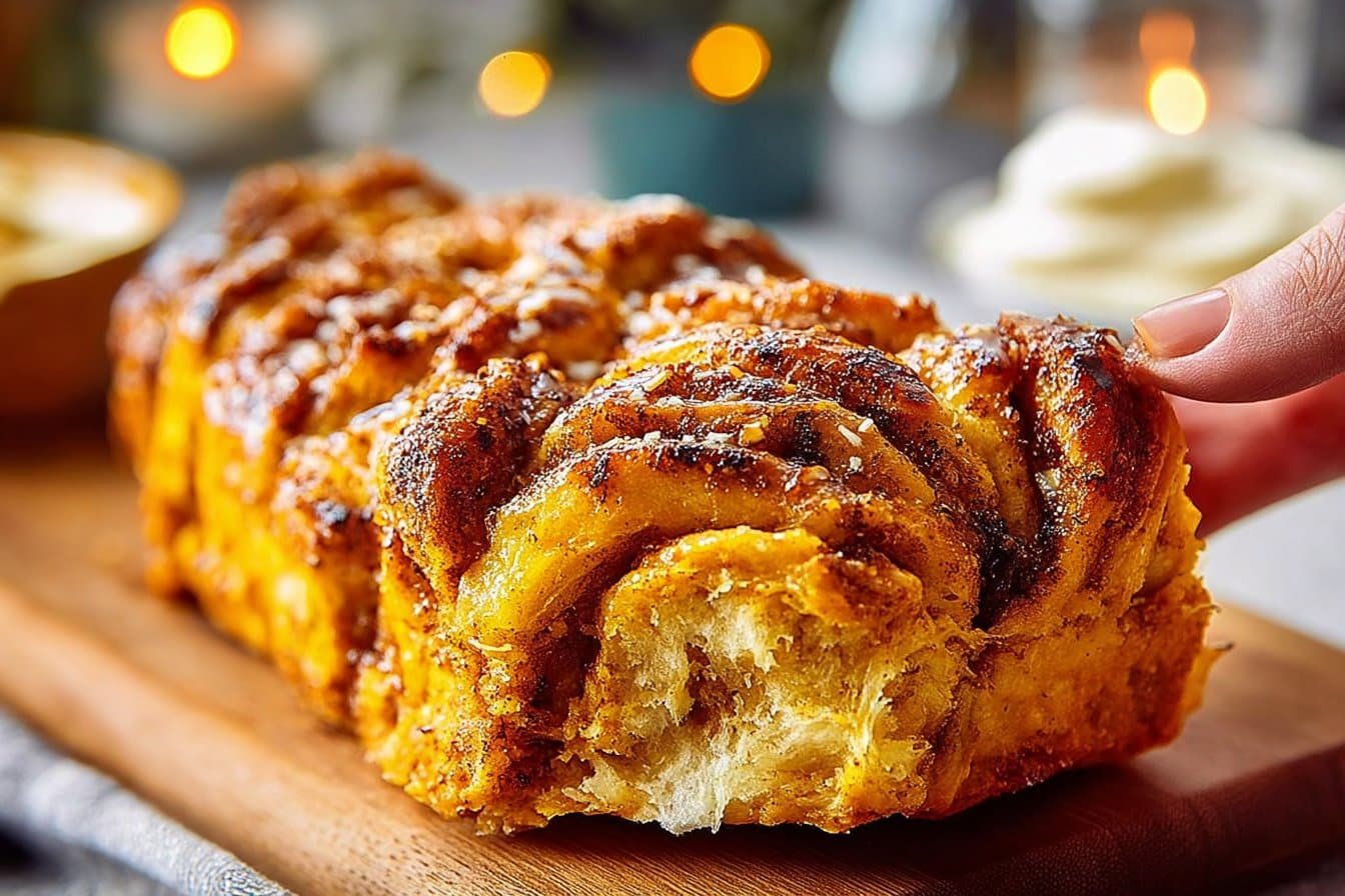 Pumpkin Pull Apart Bread