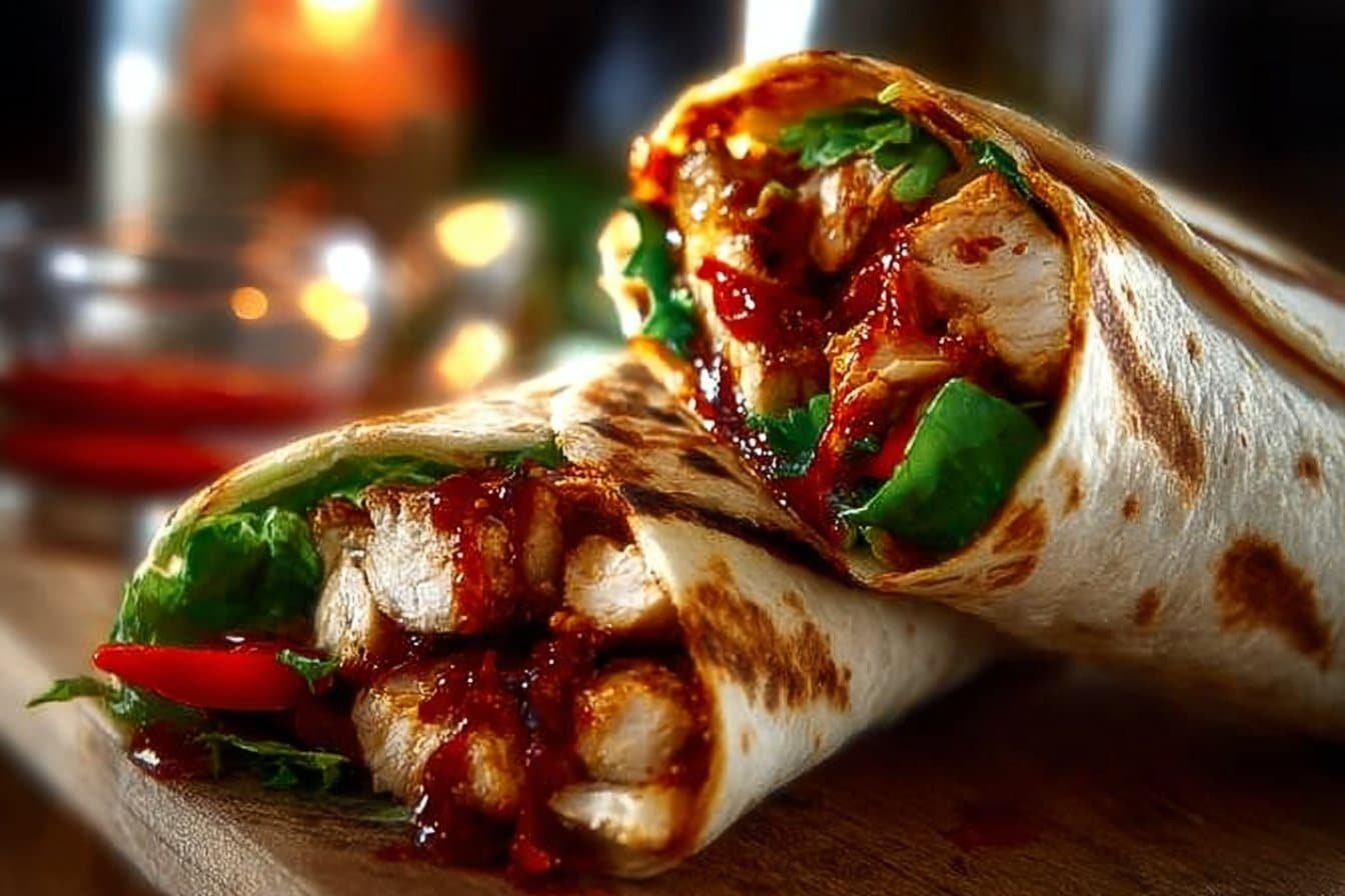 Sweet Chili Chicken Wraps