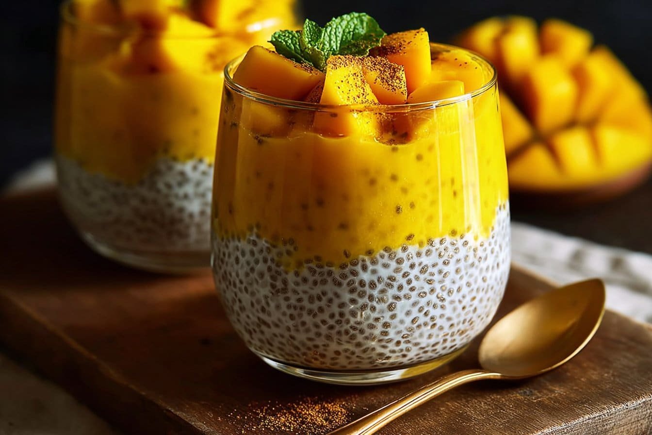 Mango Coconut Chia Pudding