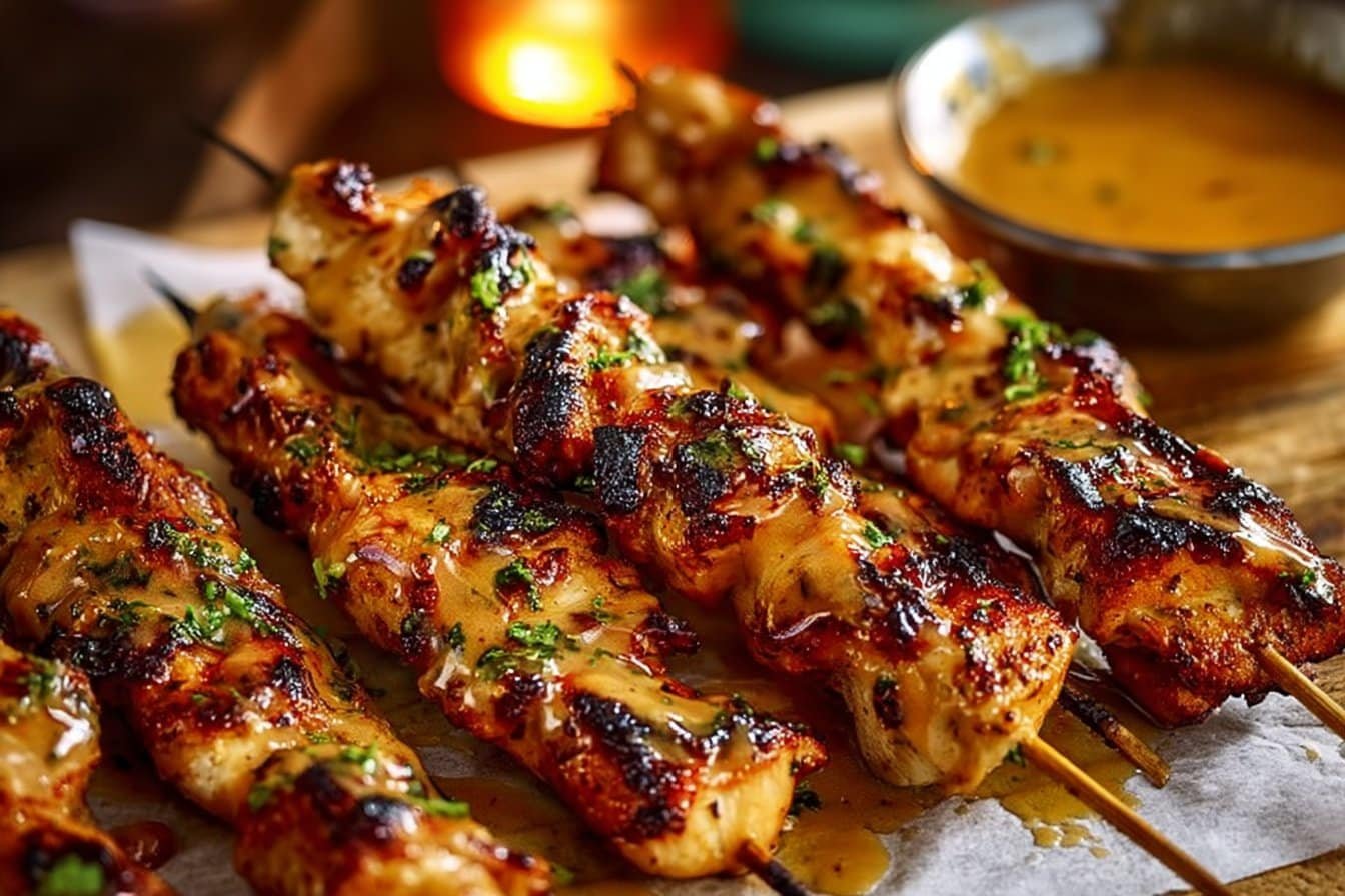 Easy & Flavorful Bang Bang Chicken Skewers