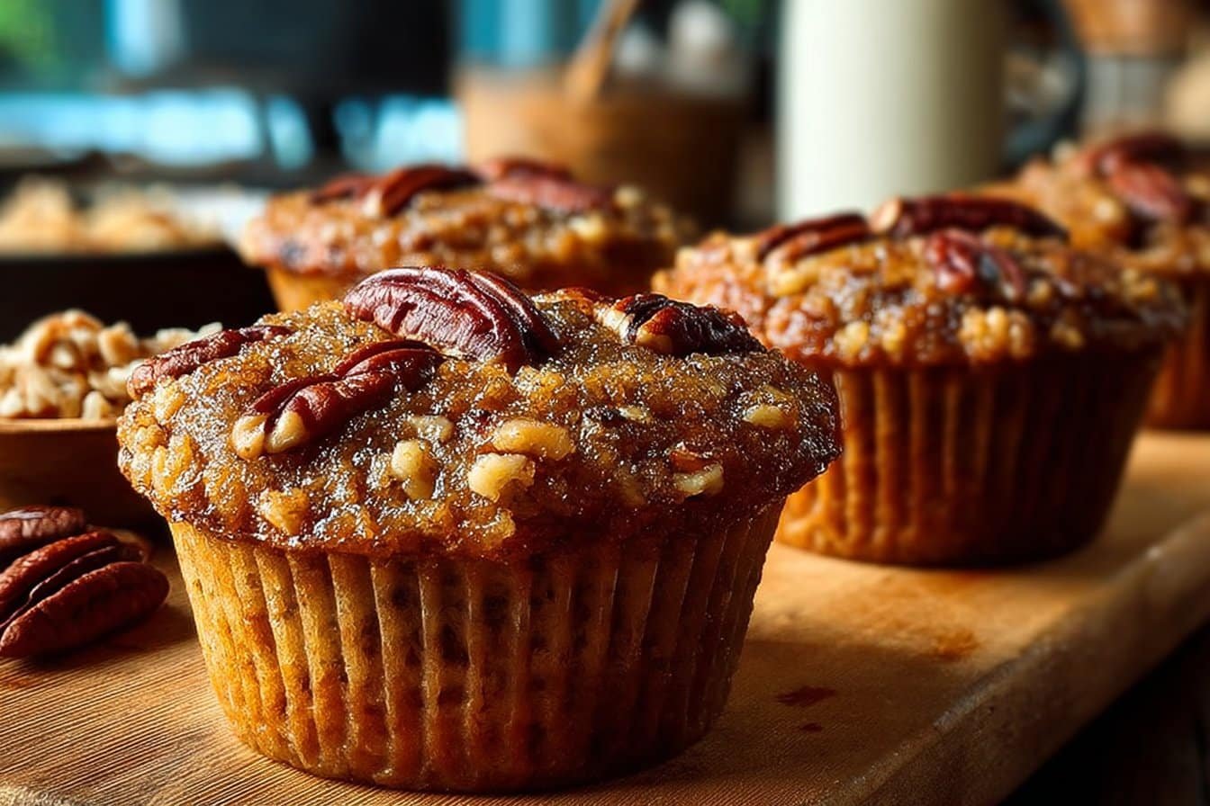 Pecan Pie Brown Sugar Muffins
