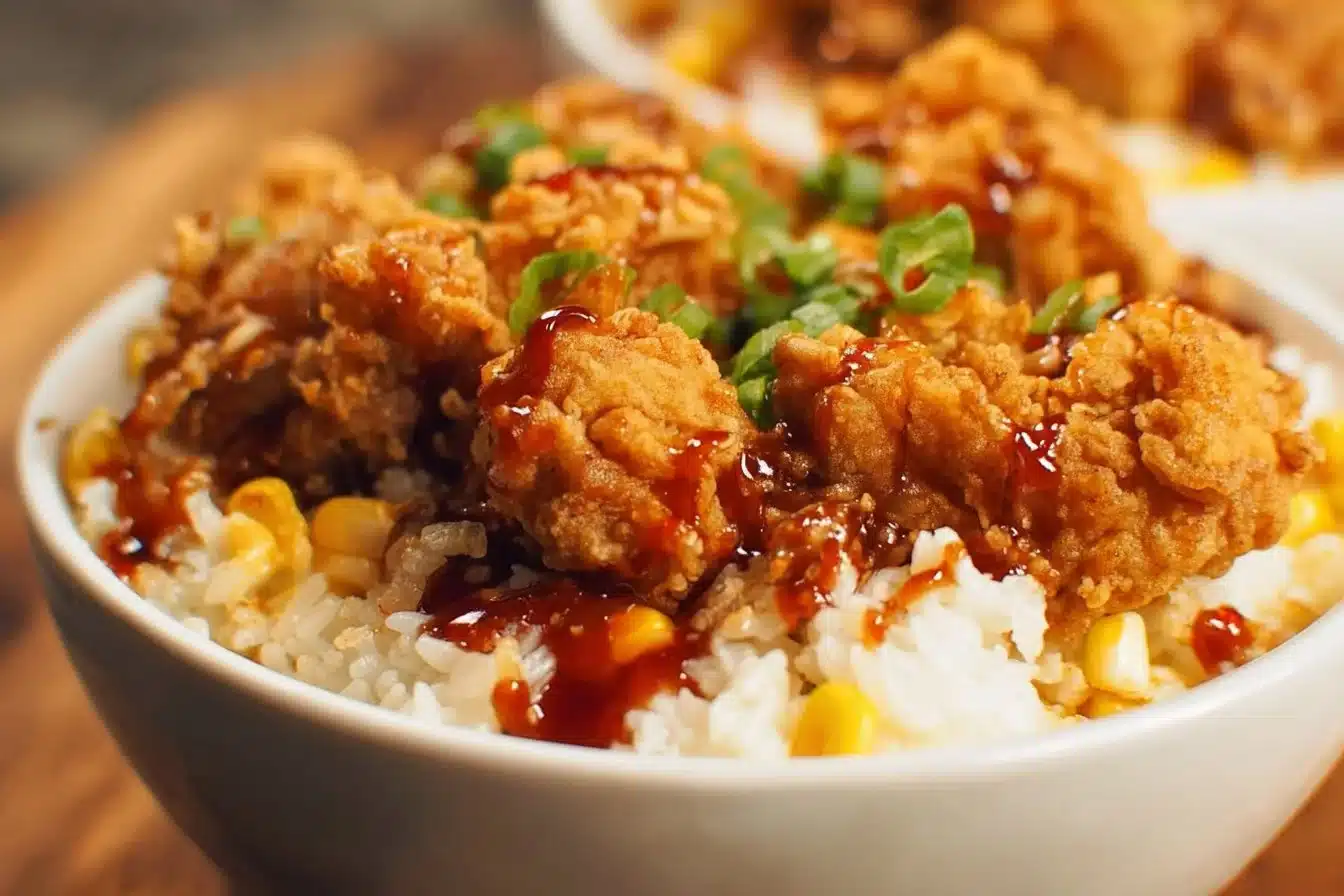 Delicious homemade Copycat KFC Bowls served in a bowl