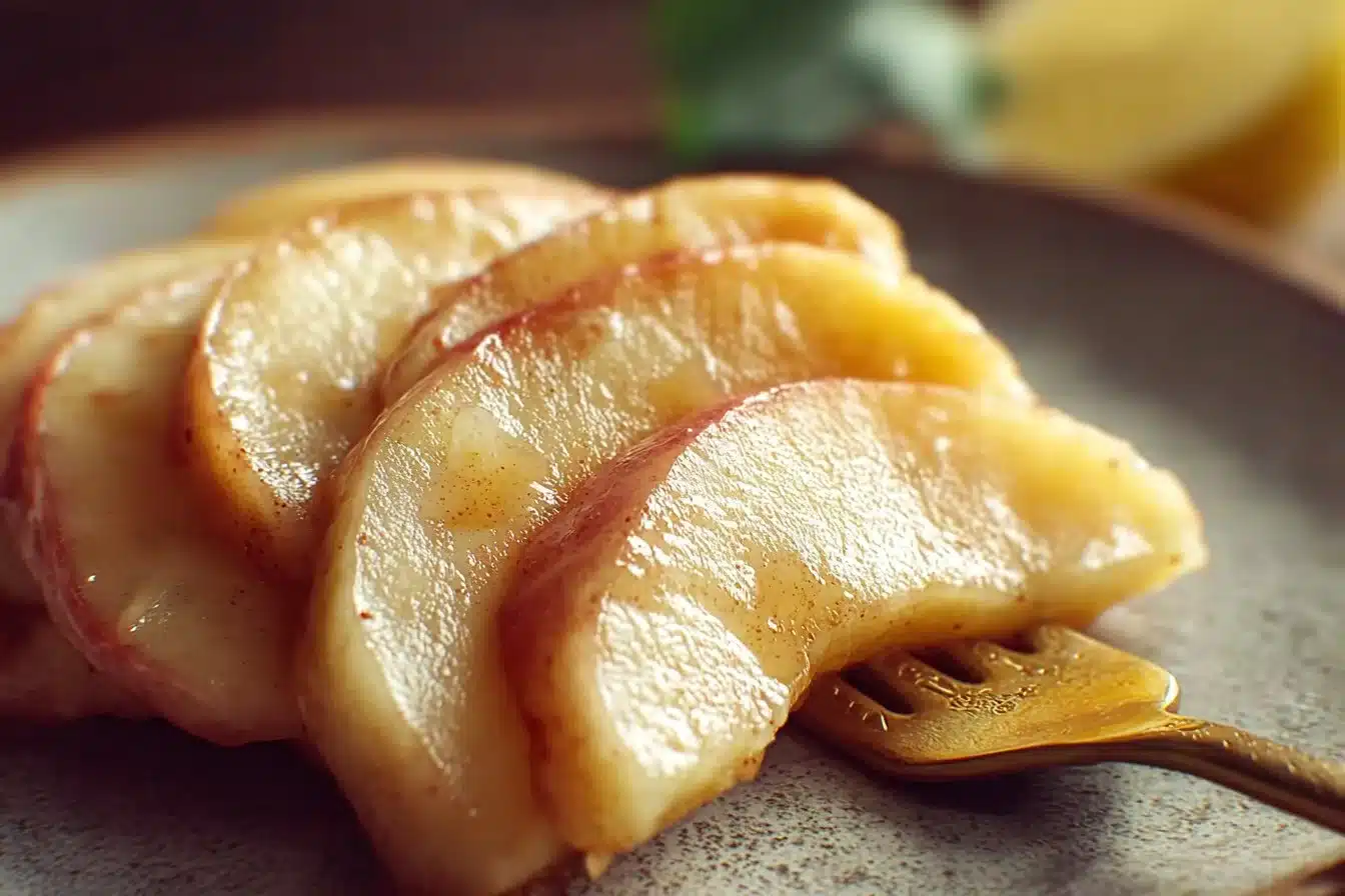 Delicious Chicago-Style Apple Slices served on a plate