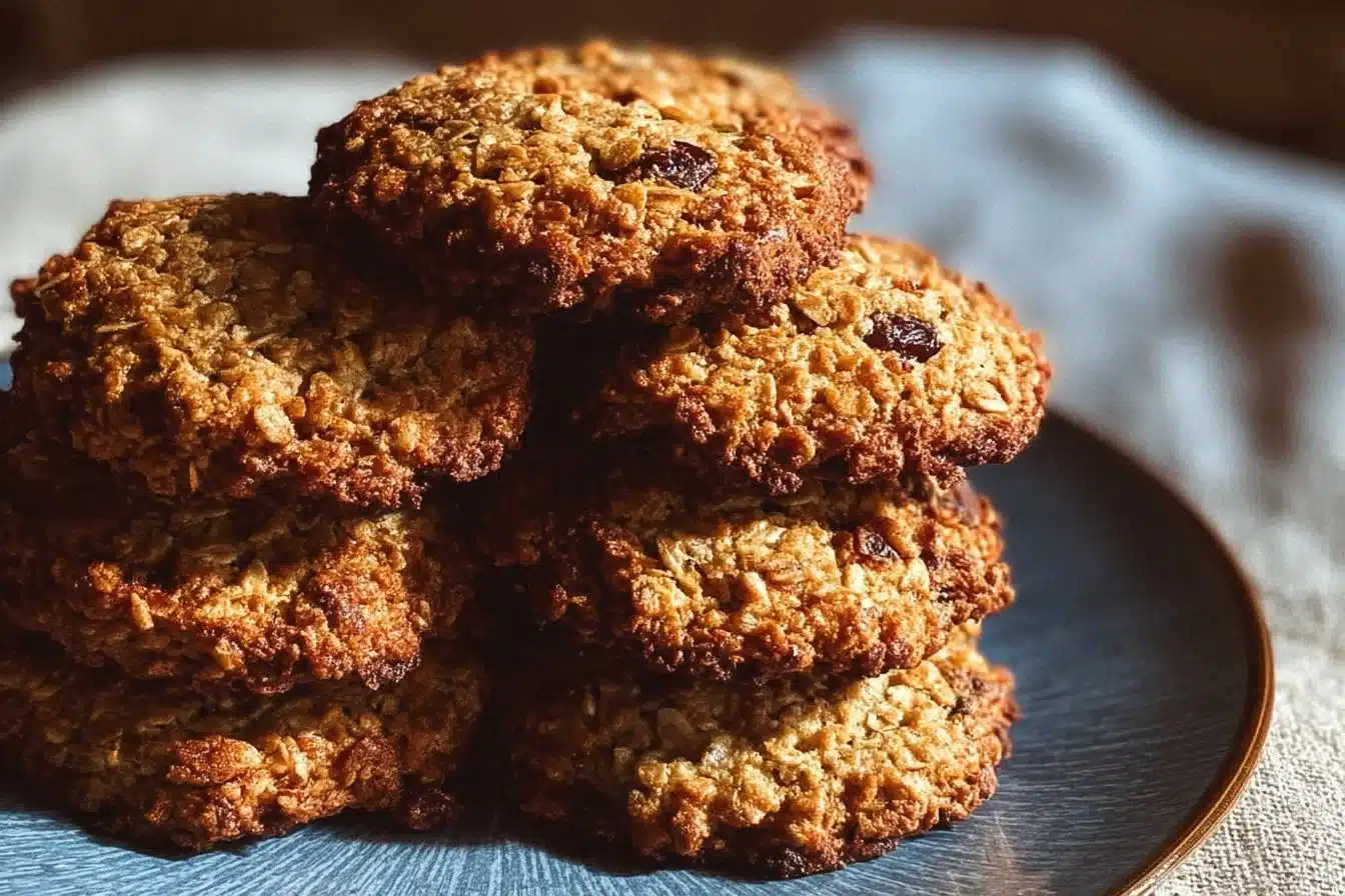 Healthy oatmeal cookies made with whole ingredients for a nutritious treat