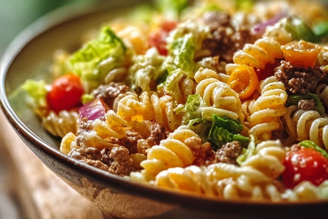 Big Mac Pasta Salad
