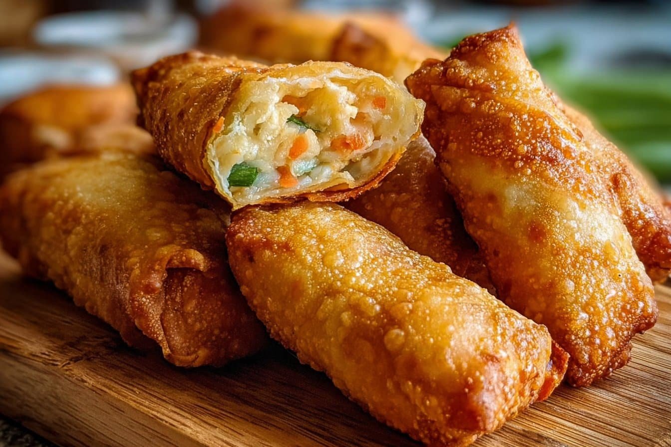Crab Rangoon Egg Rolls