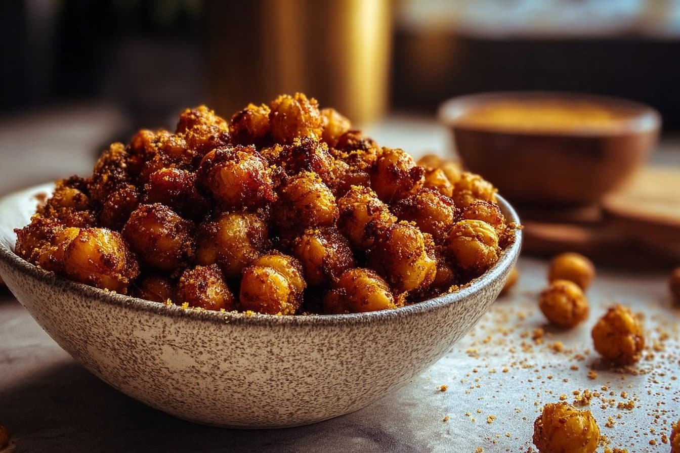 Sweet Cinnamon Sugar Roasted Chickpeas