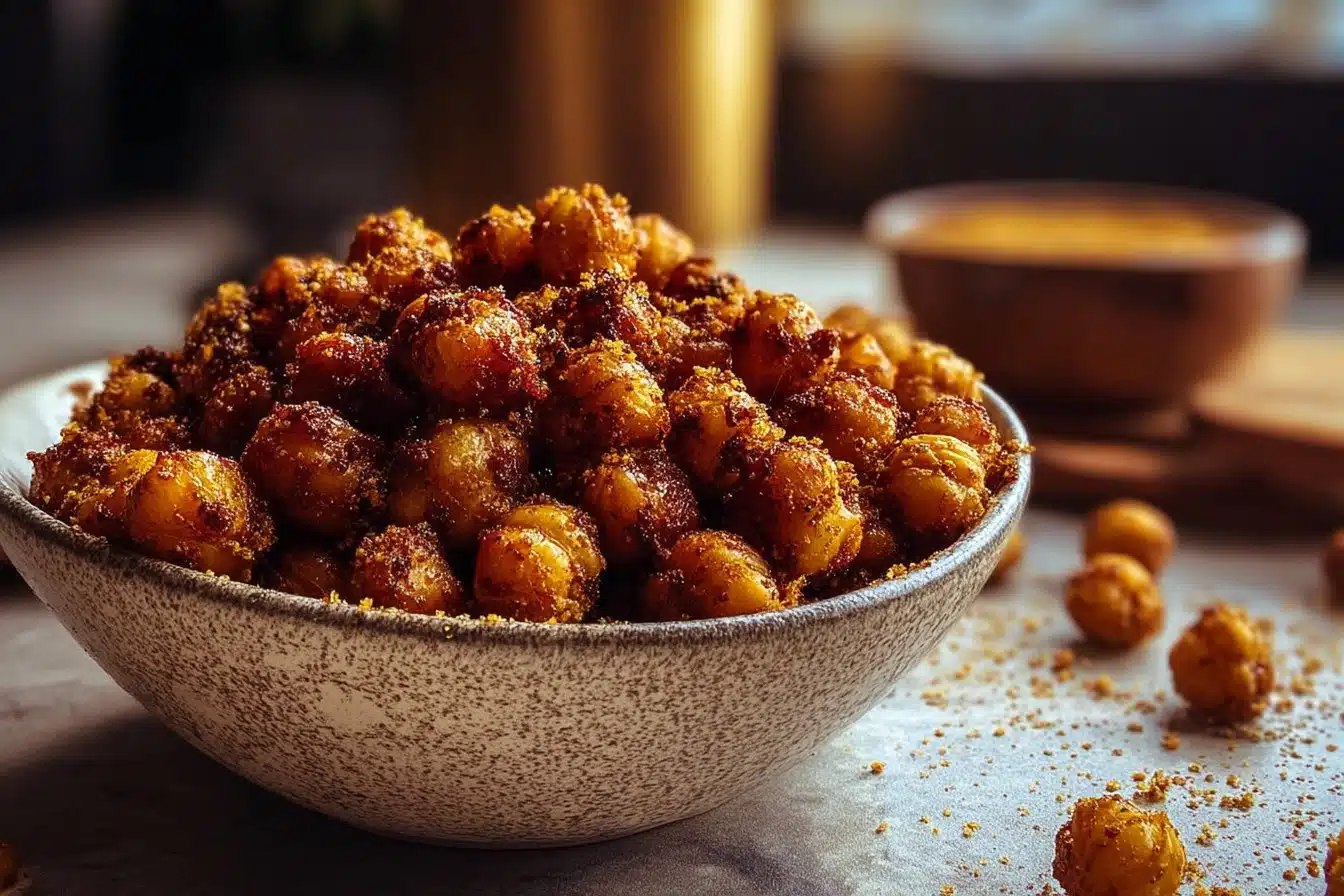 Sweet Cinnamon Sugar Roasted Chickpeas