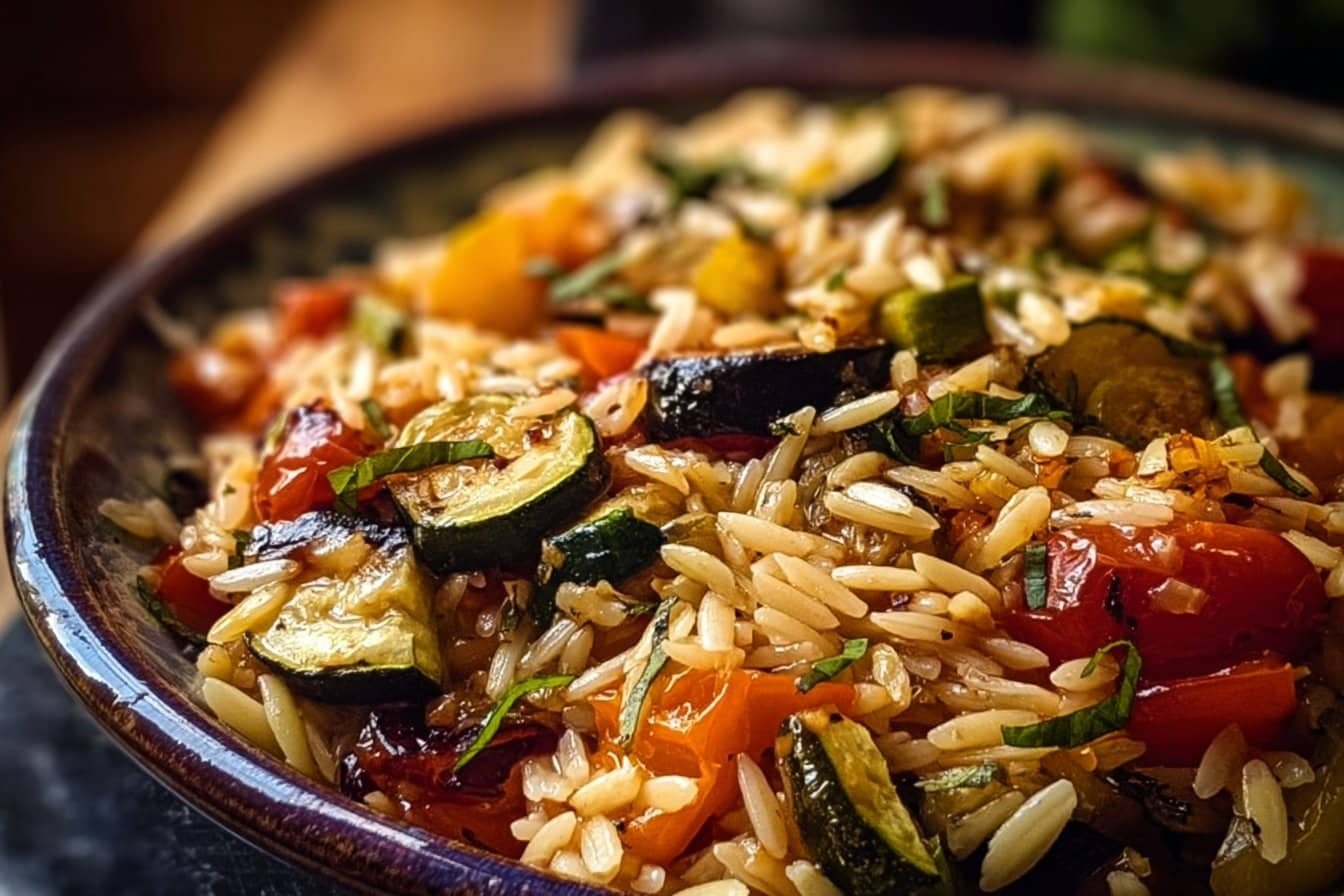 Roasted Vegetable Orzo