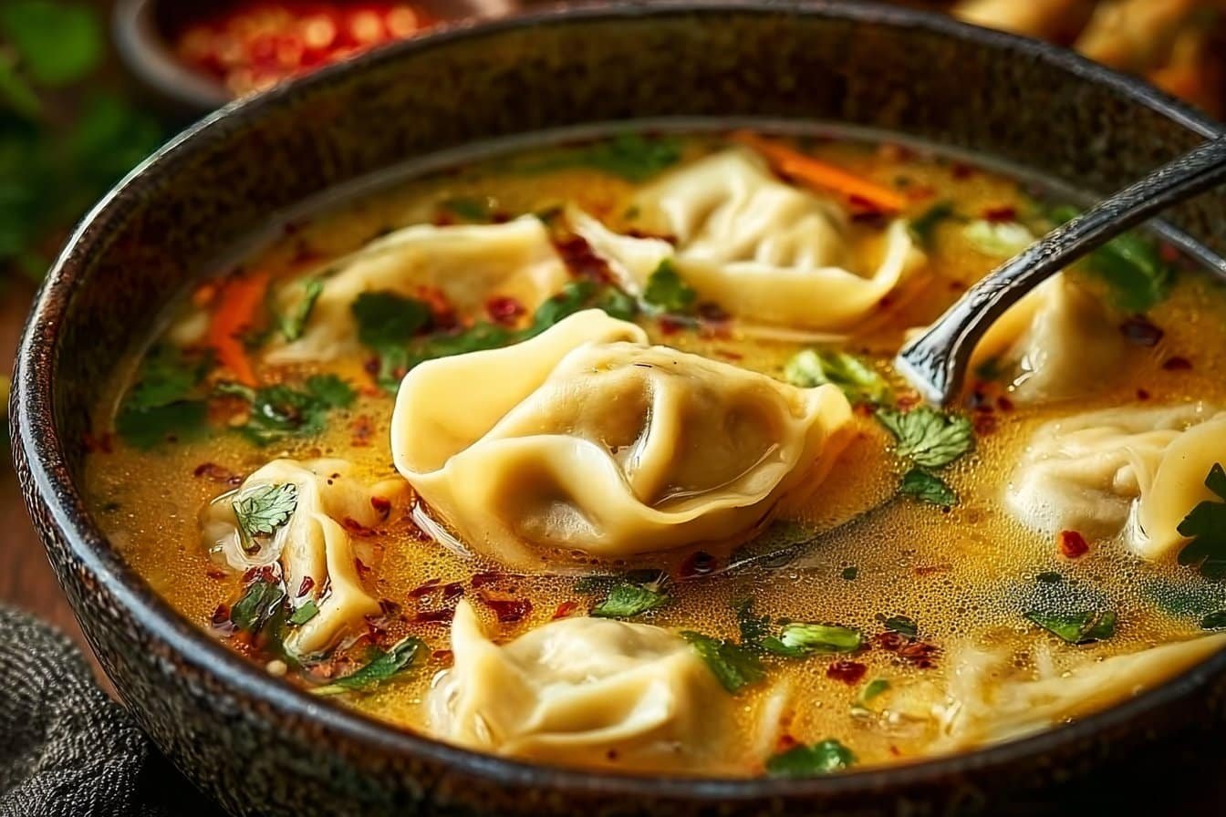 Cozy Thai Potsticker Soup